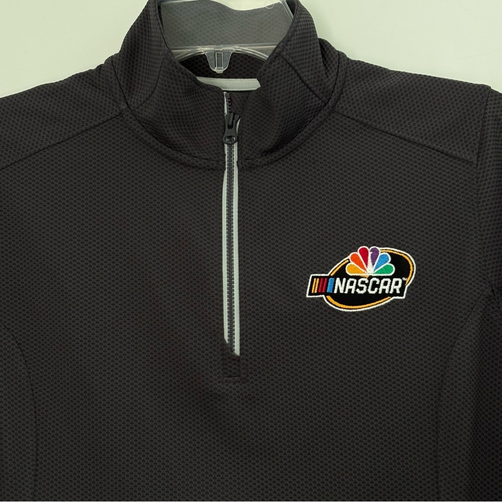 Women's Sport-Tek NASCAR Gray Quarter-Zip Athletic Top